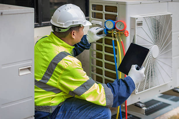 Professional Air Conditioning Repair technician working in Yorktown, VA